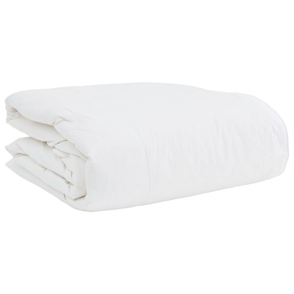 vidaXL 2-in-1 Duvet with Pillow 2 pcs White Down Feather