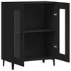vidaXL Sideboard Black 69.5x34x90 cm Engineered Wood