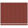 vidaXL Retractable Awning Striped Orange and Brown 400 x 300 cm Fabric