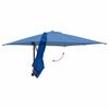 vidaXL Garden Parasol Blue and Black 248.5 x 247.5 x 160 cm