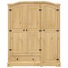 vidaXL Wardrobe Corona 151.5x52x186 cm Solid Wood Pine