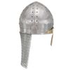 vidaXL Crusader Knight Helmet Antique Replica LARP Silver Steel