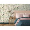 DUTCH WALLCOVERINGS Wallpaper Flamingo Cream and Mint
