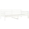 vidaXL Day Bed without Mattress White 90x190cm Solid Wood Pine