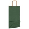 vidaXL Paper Bags 250 pcs with Handles Green 21x11x36 cm