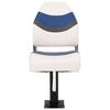 vidaXL 4 Piece Foldable Boat Seat Set High Backrest