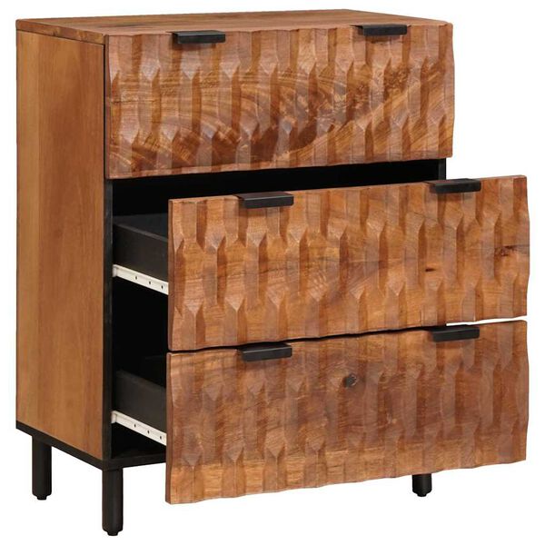 vidaXL Sideboard Acacia Brown Finish 60 x 33 x 75 cm Solid Mango Wood