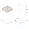 vidaXL Pyramid Fence Post Caps 6 pcs Galvanised Metal 71x71 mm