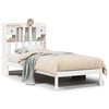 vidaXL Bookcase Bed without Mattress White 90x190 cm Single Solid Wood Pine