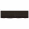 vidaXL Table Top Dark Brown 180x50x(2-6) cm Treated Solid Wood Oak