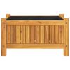 vidaXL Garden Planter with Liner 54x31x30 cm Solid Wood Acacia