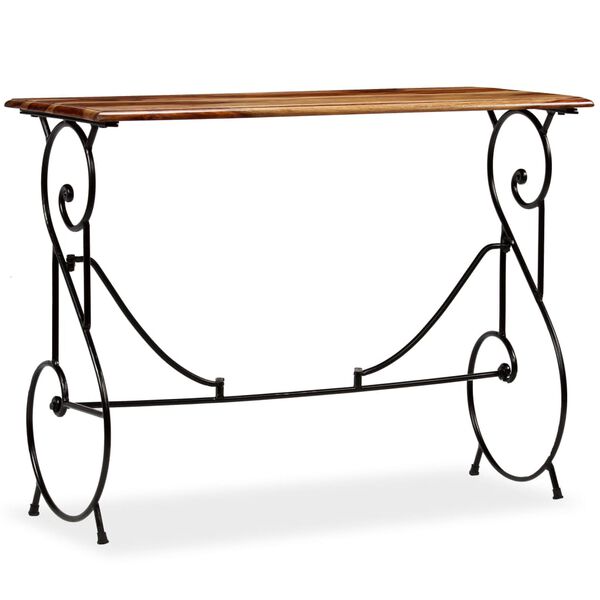vidaXL Console Table Solid Acacia Wood 100x40x75 cm