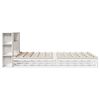 vidaXL Bookcase Bed without Mattress White 140x190 cm Solid Wood