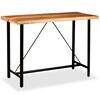 vidaXL Bar Table Solid Acacia Wood 150x70x107 cm