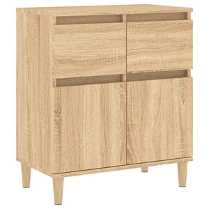 vidaXL Sideboard Sonoma Oak 60x35x70 cm Engineered Wood