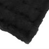 vidaXL Faux Rabbit Fur Blanket 4 pcs Black 130 x 150 cm Polyester