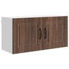 vidaXL Wall Cabinet PORTO Brown Oak 80 x 31 x 40 cm Engineered Wood