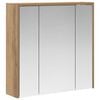 vidaXL Bathroom Mirror Cabinet Artisian Oak 63.5 x 16 x 62.5 cm