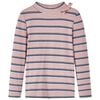 vidaXL Kids' T-shirt with Long Sleeves Light Pink 128