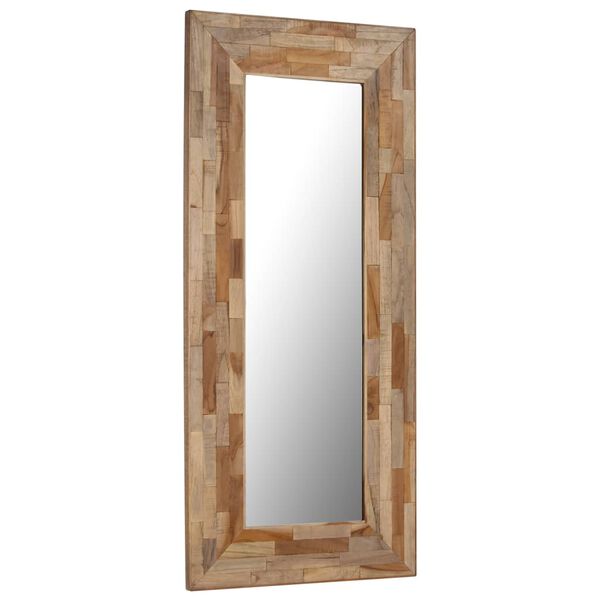 vidaXL Mirror Reclaimed Teak 50x110 cm