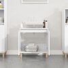 vidaXL Sink Cabinet White 58x33x60 cm Engineered Wood
