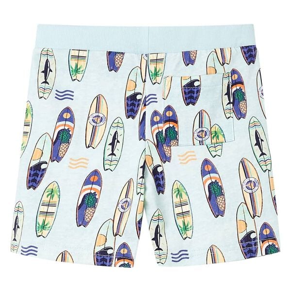 Kids' Shorts with Drawstring Soft Blue Melange 116