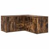 vidaXL Corner Cabinet Smoked Oak 160x40x45 cm Engineered Wood