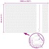 vidaXL Hexagon Fence Silver 0.8 x 100 m Galvanised steel