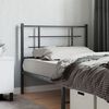 vidaXL Metal Headboard Black 107 cm