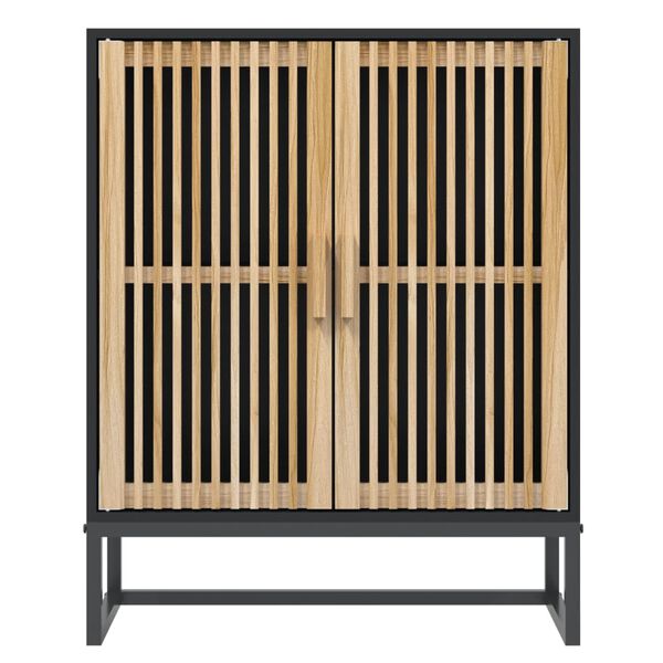 vidaXL Sideboard Black 60x30x75 cm Engineered Wood