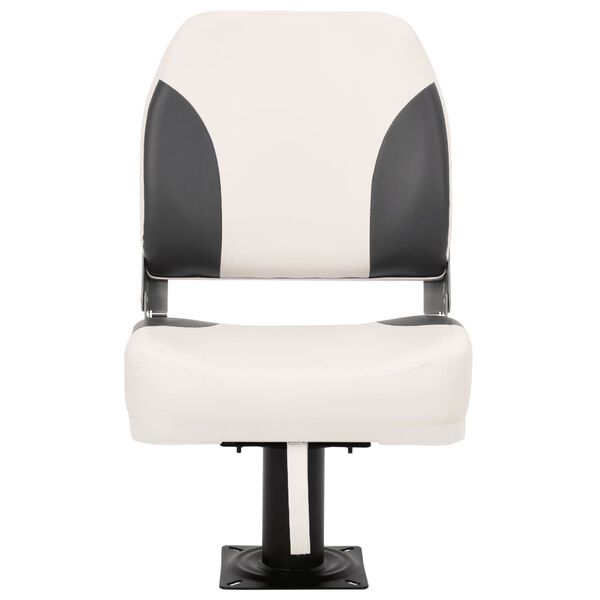 vidaXL Foldable Boat Seat 1 Set Low Backrest with Fixing Strap