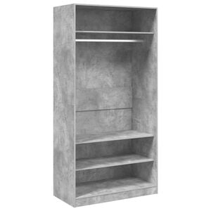 vidaXL Wardrobe | Concrete Grey | Engineered Wood | Large | Wardrobe