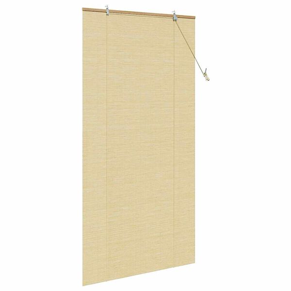 vidaXL Roller Blind with Curtains Manual Nature 110 x 220 cm Bamboo