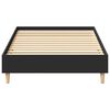 vidaXL Bed Frame No Mattress Black 90x190 cm Single Engineered Wood