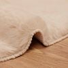 vidaXL Faux Rabbit Fur Rug Olite Taupe 50 x 80 cm Polyester