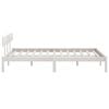 vidaXL Bed Frame without Mattress White Solid Wood 200x200 cm