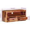 vidaXL TV Cabinet 88x30x40 cm Solid Wood