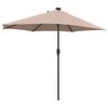 vidaXL Garden Parasol Taupe 294 x 150 x 224 cm Fabric
