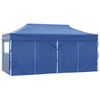 vidaXL Party Tent Folding Blue 291 x 580 x 315 cm Oxford Fabric