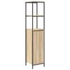 vidaXL Bathroom Cabinet with Shelves Sonoma Oak 36x35x165 cm