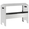 vidaXL Livestock Feeding Trough Silver 79 x 35 x 62 cm