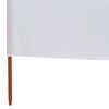 vidaXL 5-panel Wind Screen Fabric 600x160 cm Sand White