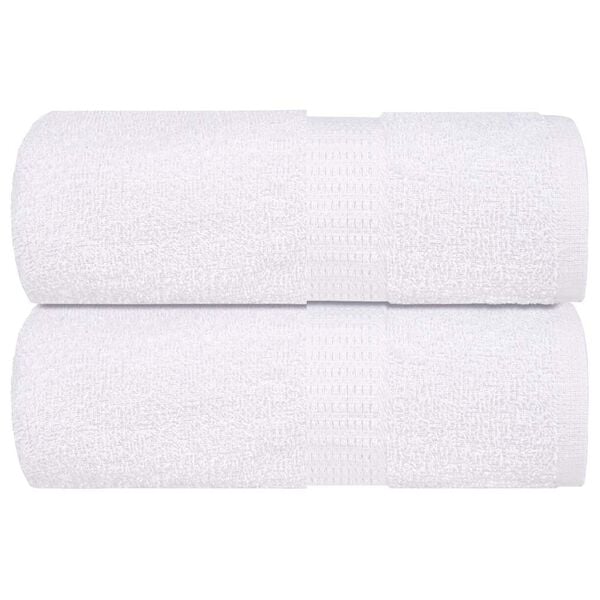 vidaXL Washcloths "FROGN" 2 pcs White 15x21 cm 360 gsm