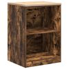 vidaXL Garage Storage Cabinet Smoked Oak 60x51x85 cm Solid Wood Pine