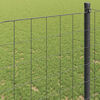 vidaXL Euro Fence Grey 1 x 10 m PVC-coated iron