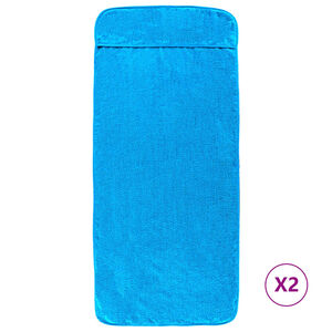 vidaXL Beach Towels 2 pcs Turquoise 60x135 cm Fabric 400 GSM
