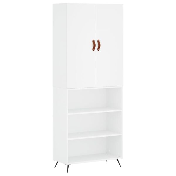 vidaXL Highboard White 69.5x34x180 cm Engineered Wood