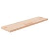 vidaXL Shelf Board 80x20x2,5 cm Untreated Solid Wood Oak