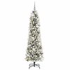 vidaXL Artificial Christmas Tree with 300 LEDs with Stand White 180 cm