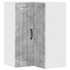 vidaXL Wall Corner Cabinet LUCCA Concrete Grey 57 x 57 x 80 cm